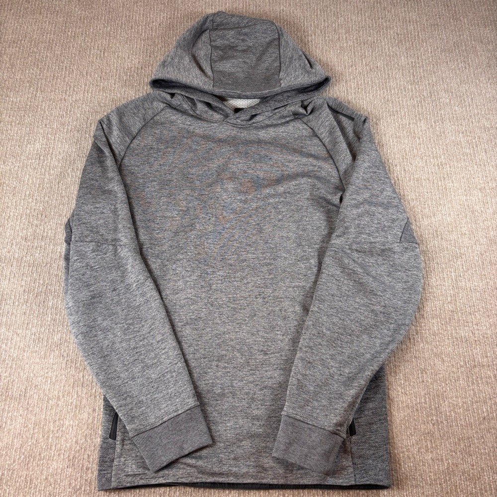 Lululemon Graphite Gray Textured Tech Hoodie Men's Size Medium EUC LM3BXFS